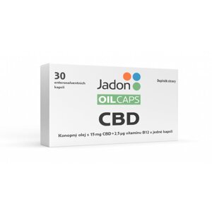 Jadon - Oil caps - konopný olej a vitamín B12  Konopný olej 15 mg + 30 kapslí vitamínu B12