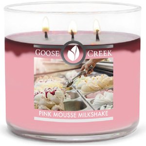 Goose Creek - Pink Mousse Milkshake  Aromatická svíčka ve skle 411 g